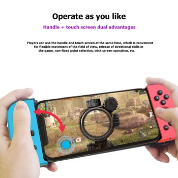 

Durable X6 Bluetooth 4.0 Telescopic Controller Gamepad Dustproof Portable Carrying Decor for iOS Android PUBG Mobile