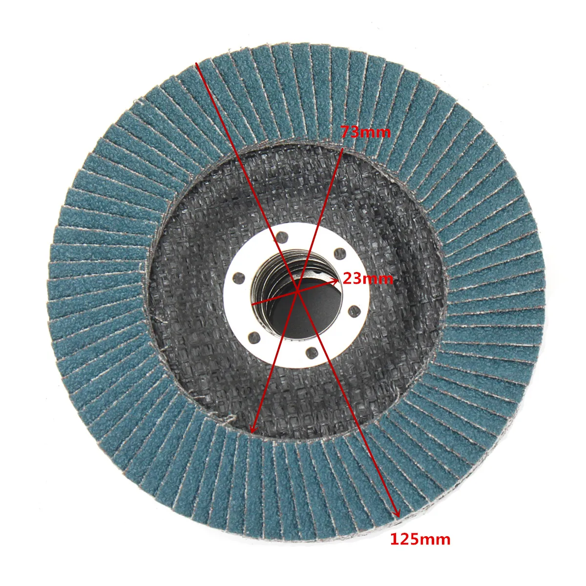 10Pcs Flap Sanding Disc 125mm 40/60/80/120 Grits Round Sandpaper Sanding Paper Discs 5 inches Grinding Wheels Flap Discs