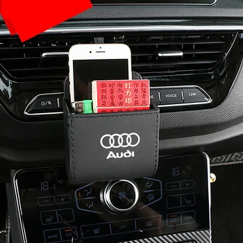 

1PCS For Audi b5 b6 b7 b8 A3 A4 A4L A5 A6L Multi-Purpose Car Storage Box Car Trash Can Organizer Garbage Bag Trash Bin Dustbin