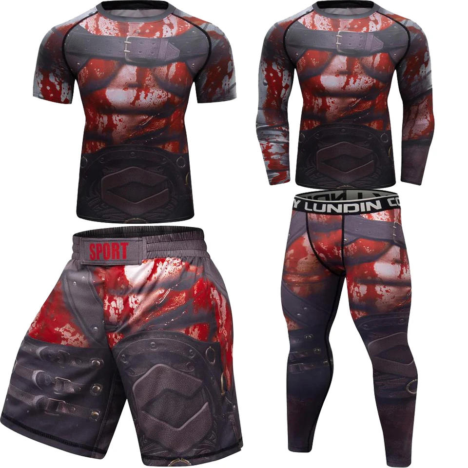 Футболки и штаны для MMA Rashguard bjj Jiu jitsu мужские шорты Муай Тай костюм GI кикбоксинг