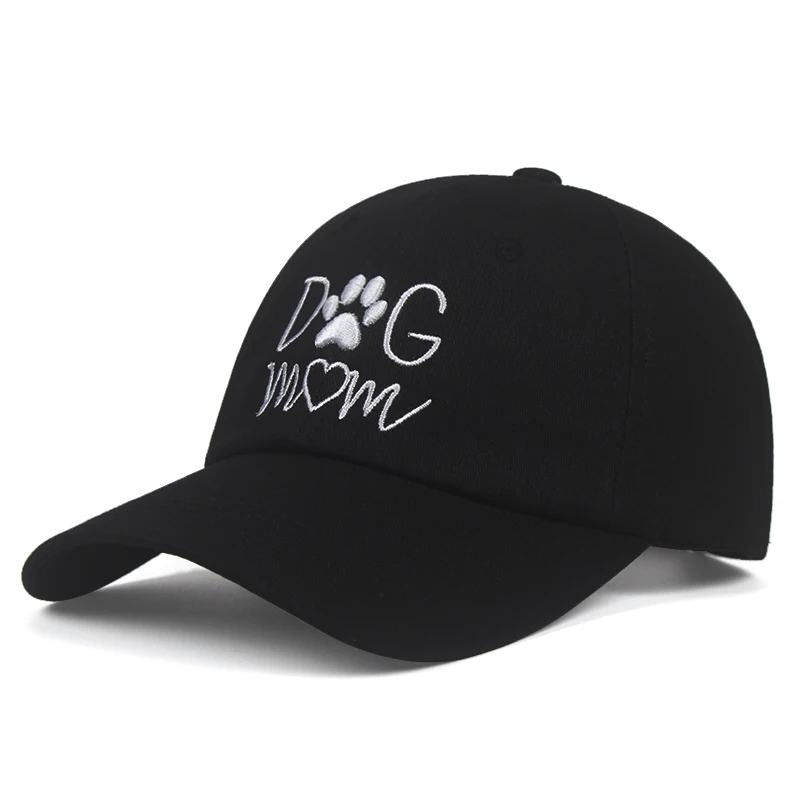 2019-new-DOG-MOM-Embroidered-Adjustable-golf-Cap-cotton-adjustable-Dad-Hat-solid-baseball-cap-unisex (1)