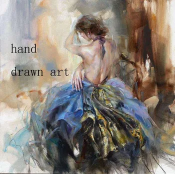 

High-quality perfect oil painting hand-painted on canvas : human body oil painting, woman