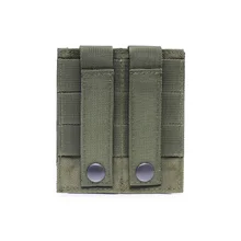 МОЛЛЕ система тактический пистолет двойной подсумок Molle зажим военный страйкбол маг держатель сумка принадлежности для охоты KT01