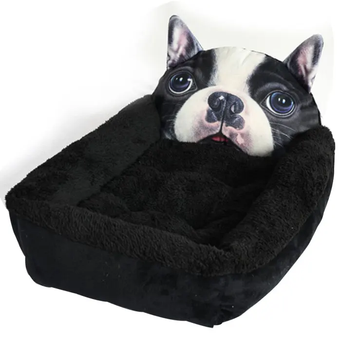 Pet Dog Nest Soft Comfortable Cartoon Printed Warm Cats House Sleeping Bag Mat Pet Supplies SLC88