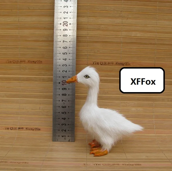 

small simulation white duck model foam&furs real life cute duck bird model gift about 15x6x14cm xf2202