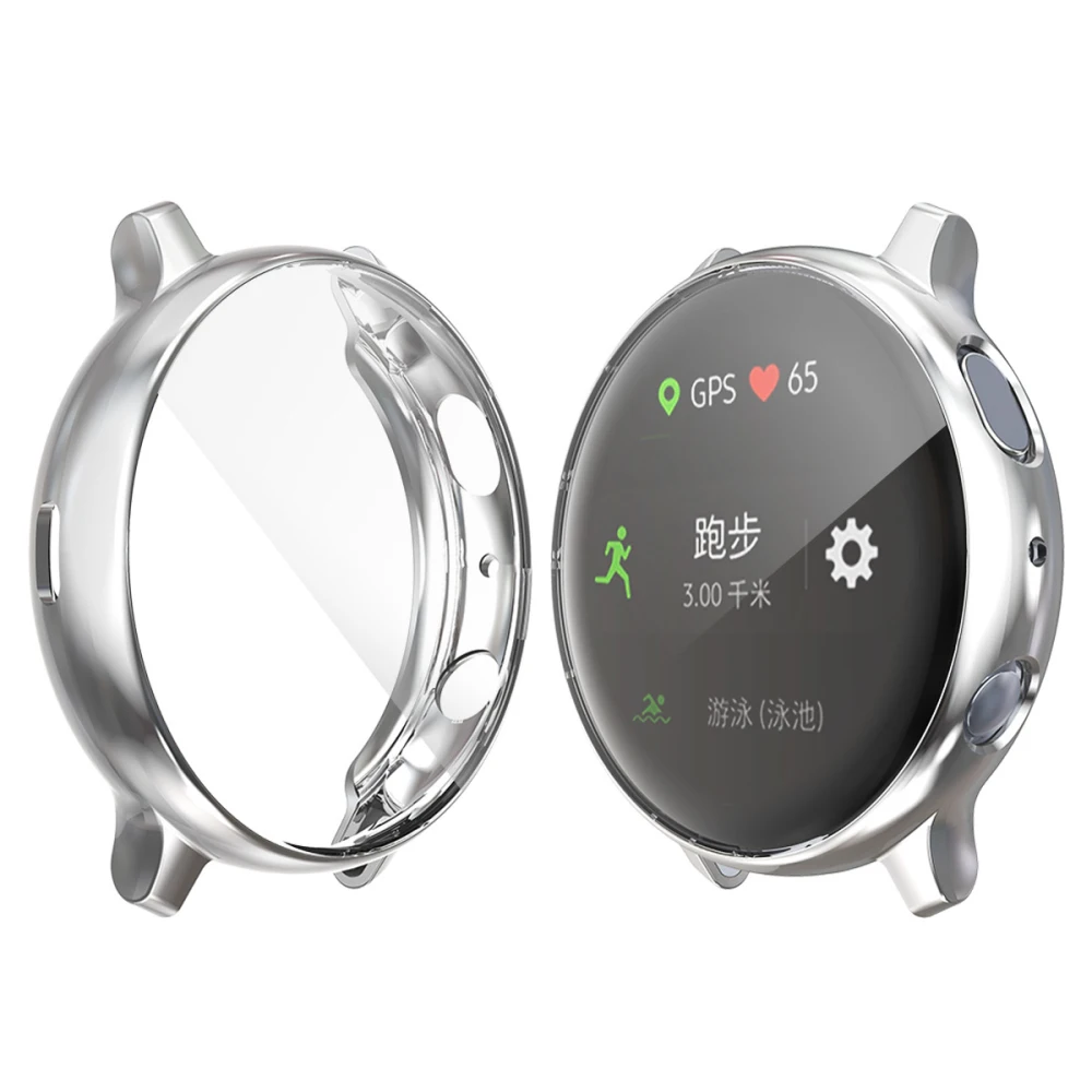 Защитный чехол на весь экран для samsung Galaxy Watch Active 2 40 мм 44 мм 360 прозрачный чехол из ТПУ для Galaxy active 2
