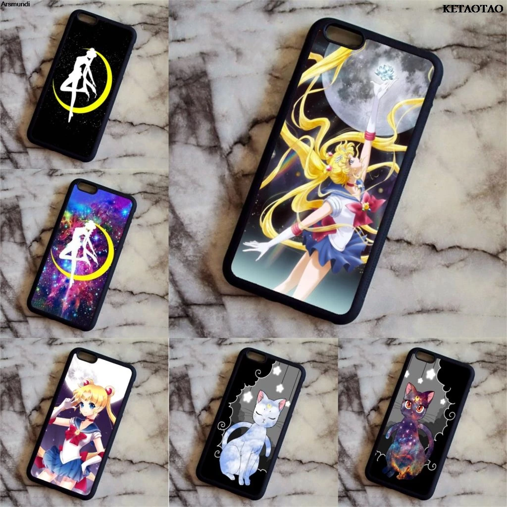 KETAOTAO Sailor Moon Pretty Girl Phone Cases for Samsung S3 4 5 6 7 8 plus edge Note 3 Case Soft TPU Rubber Silicone |