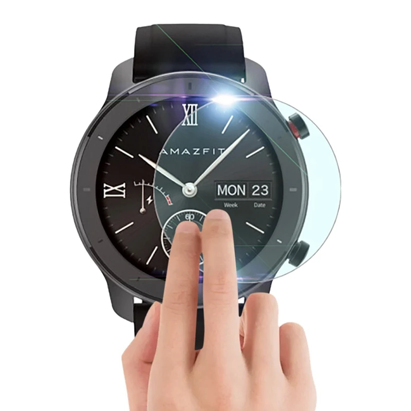100 шт./упак. для Amazfit GTR 47 мм Экран Защитная пленка для смарт-браслета Amazfit GTR 42 мм Темп Stratos Bip грани Экран защиты гидрогеля
