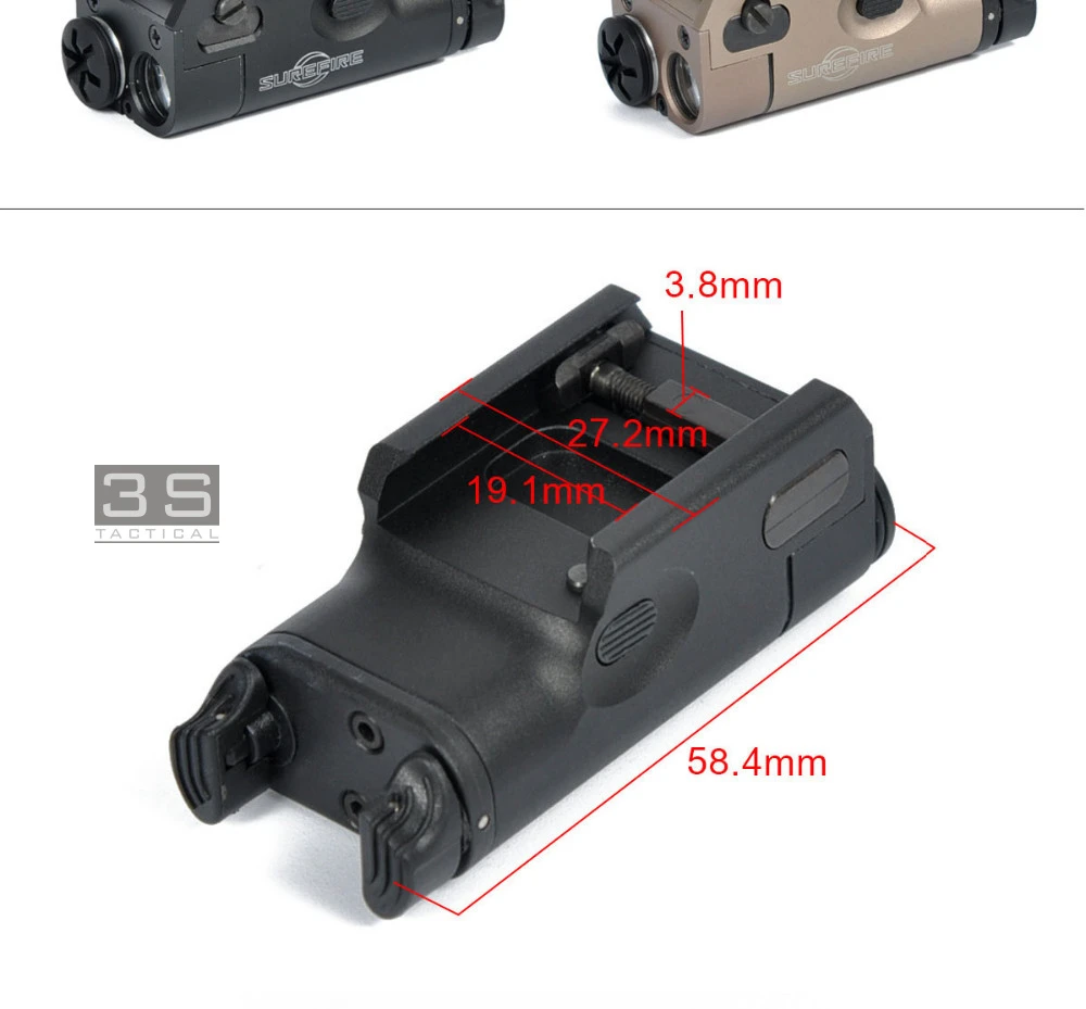 Элемент страйкбол фонарик XC1 Pistola фонарик Softair оружие Свет Глок SF XC1 охота свет