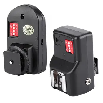 

16 Channel Wireless Flash Trigger Set with 1 Transmitter + 1 Receiver + 1 Sync Cord 433MHz for Canon for Nikon,for Olympus