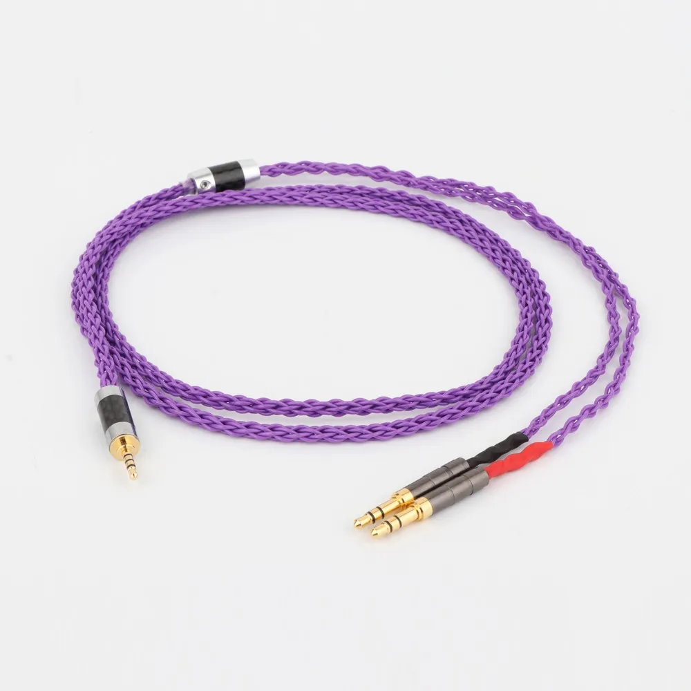 Preffair HIFI 8 Cores Silver Plated Headphone Upgrade Cables for Sundara Aventho focal elegia t1 t5p D7200 D600 D7100MDR Z7
