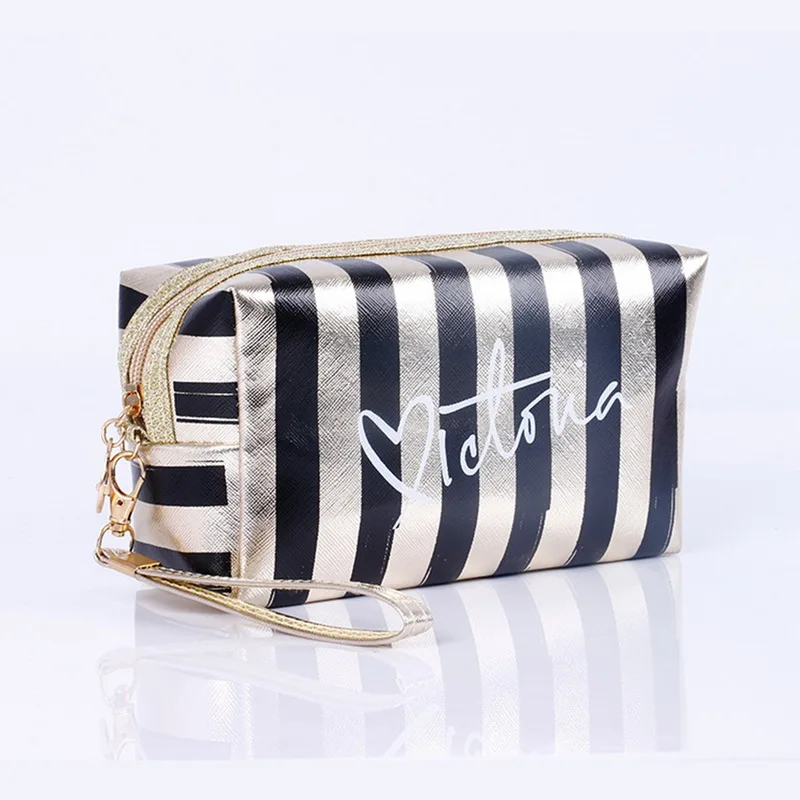 Women Travel Cosmetic Bag Pink Laser Makeup Bags Toiletry Wash Beauty Box Zipper Make Up Handbag Organizer Storage Case Pouches