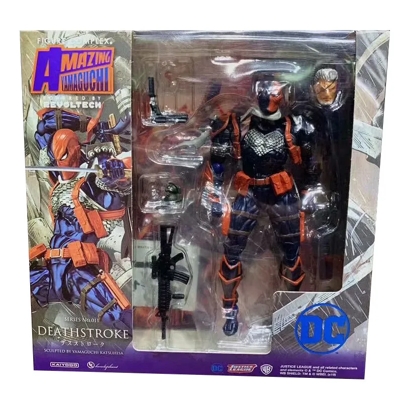 Yamaguchi Revoltech Deathstroke Росомаха Дэдпул гамбит Магнето Бэтмен Капитан Америка Гвен паук Железный человек фигурка игрушка