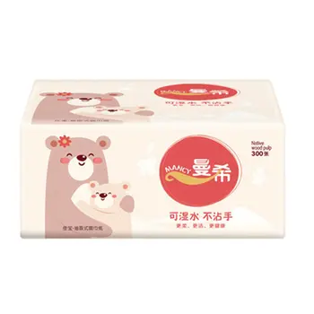 

Napkin Paper Yellow bear Advertising custom paper Single paper pumping toilet paper Virgin pulp paper 10 Pieces