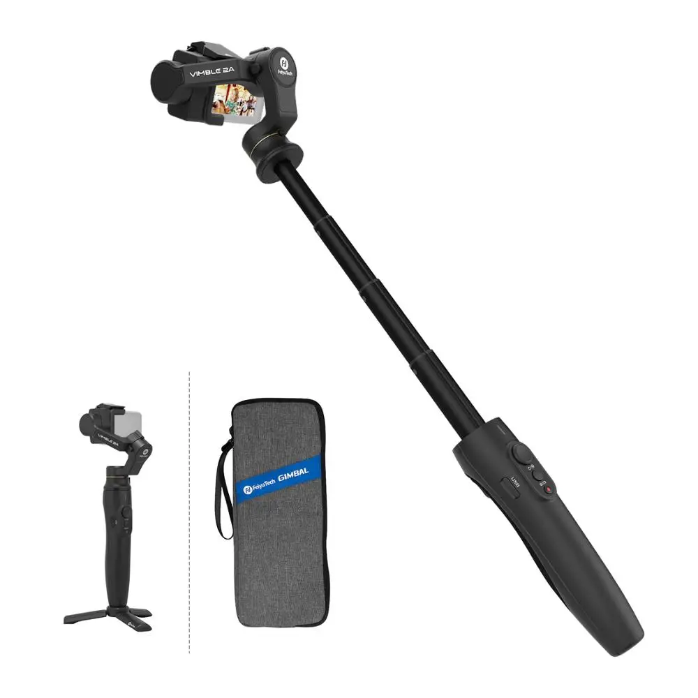 Экшн камера Feiyu GoPro стабилизатор для Gopro Hero 8/7/6/5 18 см Выдвижной полюс с сумкой