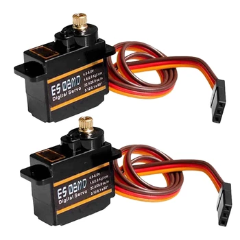 

2Pcs ES08MD 8G Mini Metal Digital Servo for RC Model