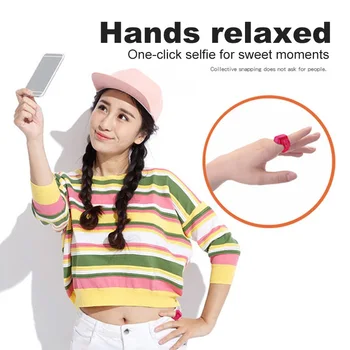

Portable Rechargeable Bluetooth 5.1 Selfie Shutter Remote Control Ring Wireless Smart Remote Control Ring FKU66