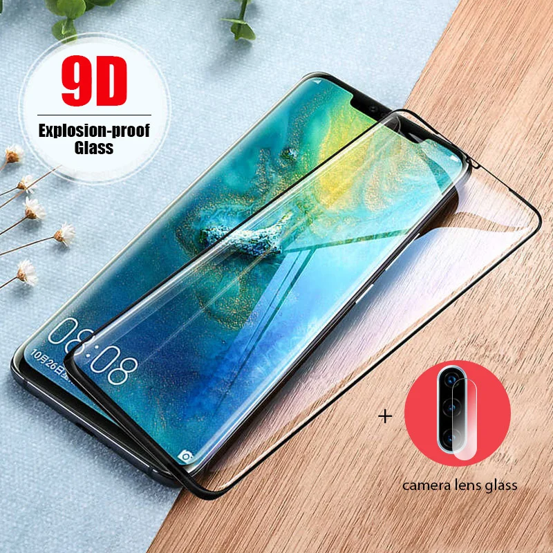 Пленка для объектива камеры телефона Huawei Nova 7 SE 7i стекло 2 в 1 Черная защитная