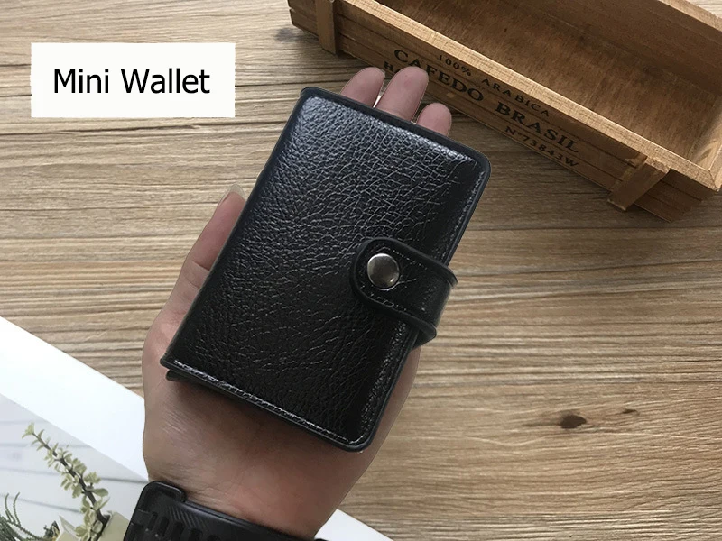 BISI GORO, новинка, кнопка, кредитный держатель для карт, RFID Блокировка, минималистичный кошелек, всплывающий, защитный чехол для карт, тонкий Противоугонный держатель для ID