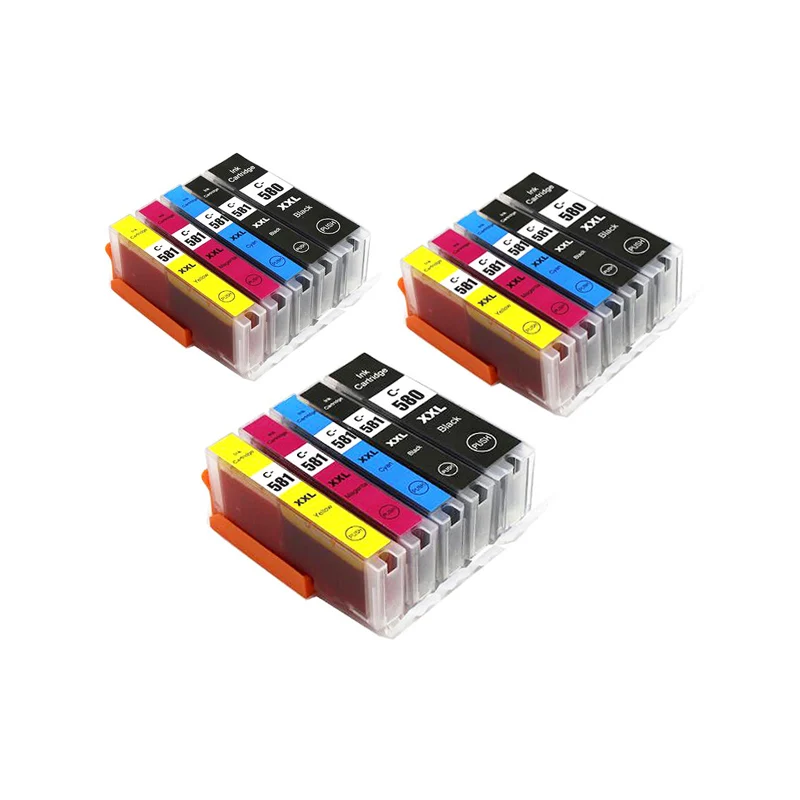 До 5 видов цветов PGI-580 CLI-581 PGI580compatible чернильный картридж для принтера canon принтерам PIXMA TR7550 TR8550 TS6250 TS9550 TS9551C TS705 TS8150 TS8151 - Цвет: 3sets