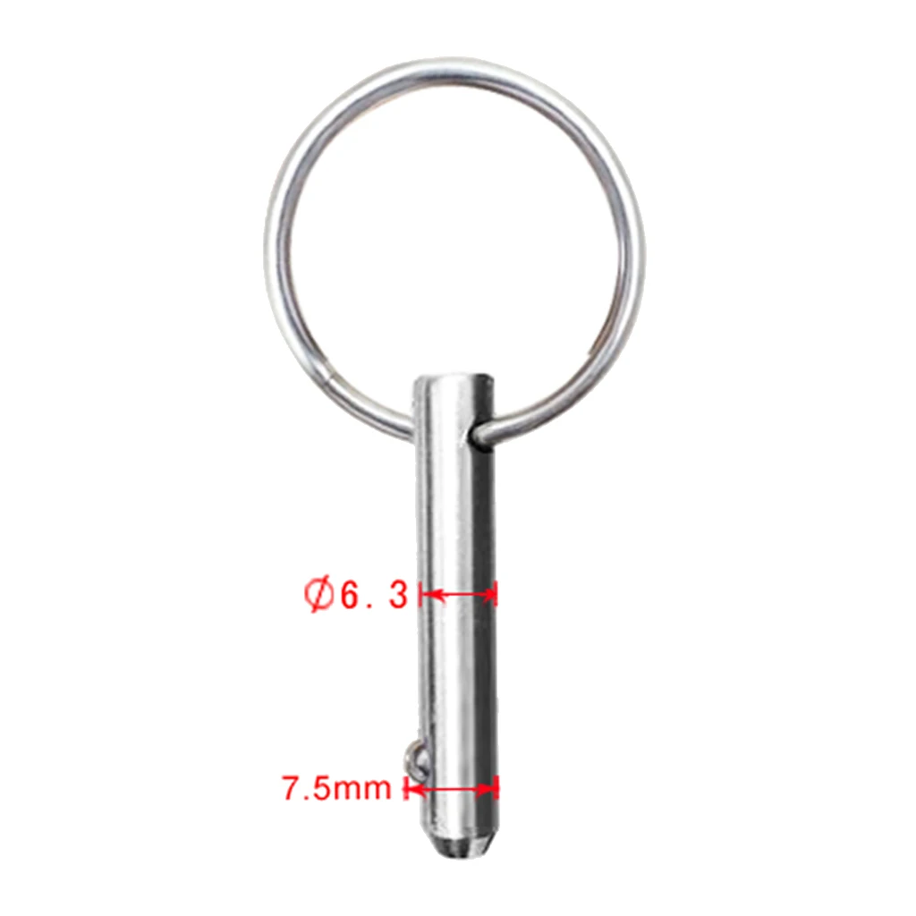 4pcs Deck Hinge Quick Release Pins Stainless Steel Marine Bimini Top Fitting