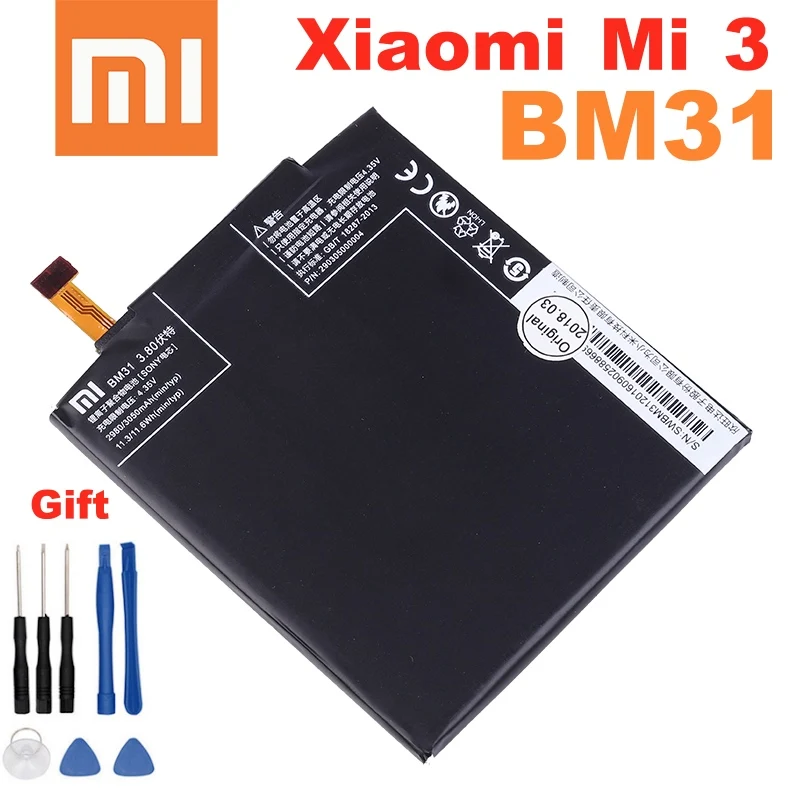 M3 Originale Batterie Xiaomi BM31 Pour Xiaomi 3 