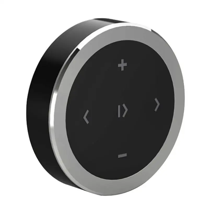 Серебристый Беспроводной Bluetooth медиа кнопочный автомобильный комплект, автомобильный мотоцикл, рулевое колесо, музыкальный проигрыватель, пульт дистанционного управления, портативный для iOS/Androi - Название цвета: Серебристый