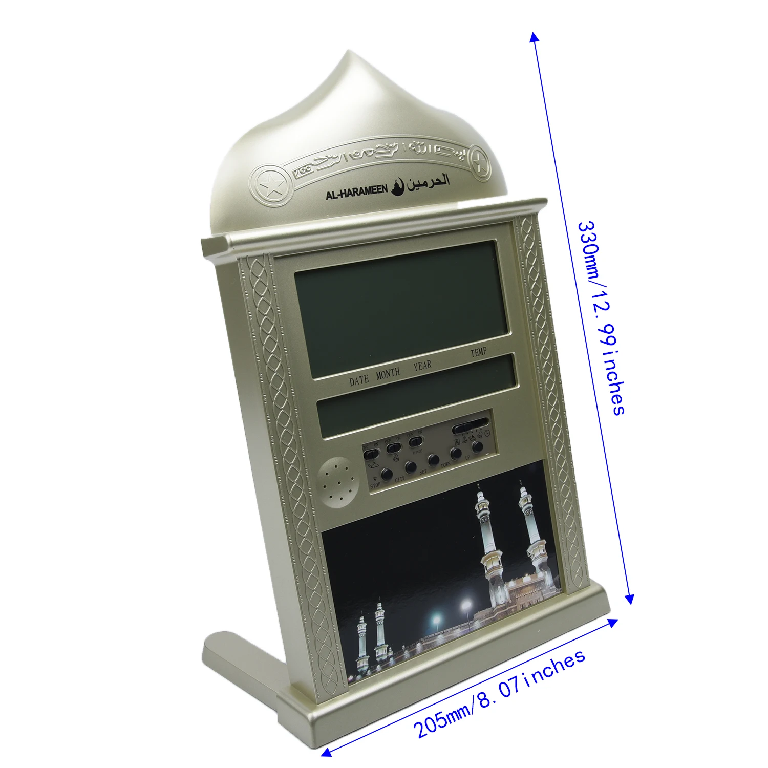 

LCD Azan Adhan Clock Islamic Muslim Prayer Mosque Alarm Wall Table Time Clock Home Timer Prayer Clock