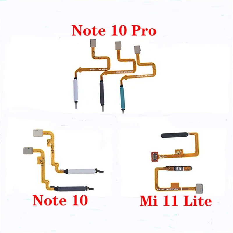 Touch Id Fingerprint Sensor Scanner Unlock Key Button For Xiaomi Redmi Note 10 Note 10 Pro Mi 11 Lite Mobile Phone Flex Cables Aliexpress