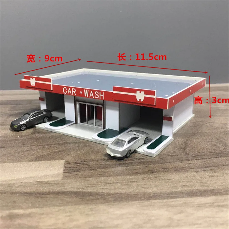 1/150 1/144N Scale Car Wash Building for N gauge Model Train Railway Layout 1/150 1/144N Scale Car Wash Building for N gauge Model Train Railway Layout