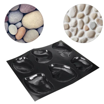 

VOGVIGO 1pc Pebble Concrete Mould Paving Mold Diy Reusable Stepping Garden Floor Stone Molds Brick Pave Pebble Cement Decoration