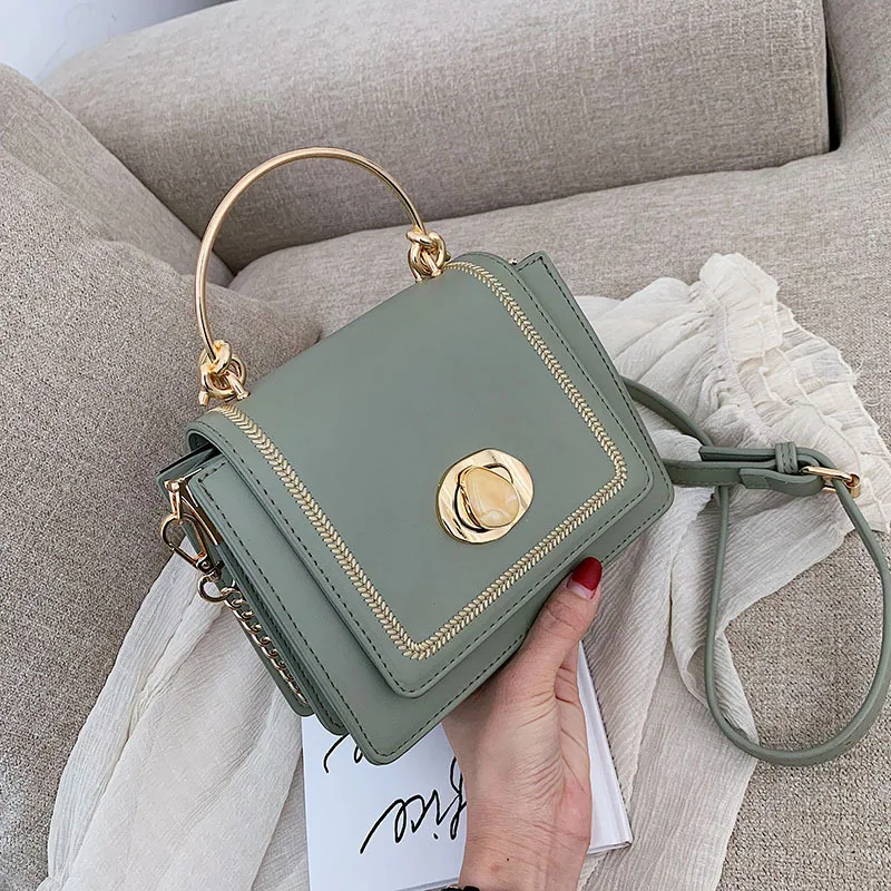 

Solid color Leather Mini Crossbody Bags For Autumn And Winter Simple Shoulder Bag Female Travel Phone Purses and Handbags