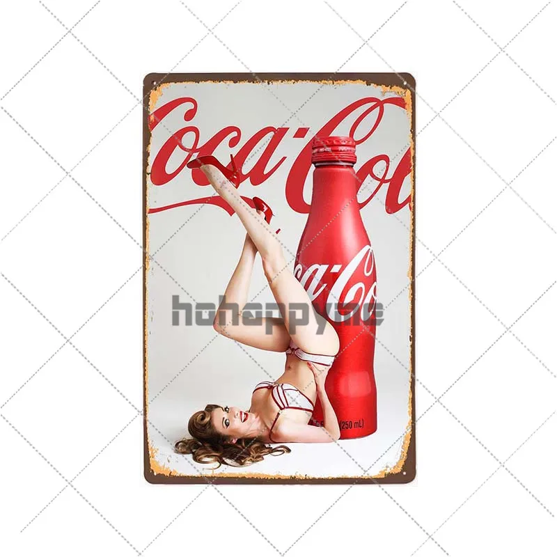9121616 Cola Винтаж металлическая вывеска Ретро доска с классическим постером Бар Паб клубный магазин Настенные декоративные домашний декор 20x30 см - Цвет: 9121616