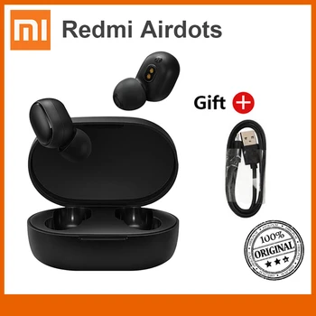 

Xiaomi Redmi Airdots TWS Bluetooth 5.0 Earphone Stereo Wireless Active Noise Cancellation With Mic Handsfree Earbuds AI Control