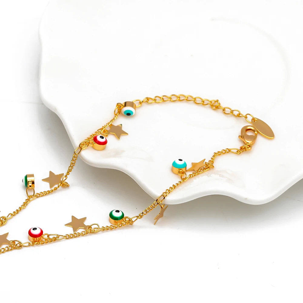 MEIBEADS Богемия сглаз Подвески со звездами лодыжки для женщин Pulseras Tobilleras Mujer Кулон ножной браслет ювелирные изделия подарок