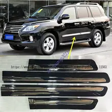 Для LEXUS LX570 2008- ABS Хромированная Боковая дверь корпус формовочная крышка отделка 4 шт. Автомобильная модификация автомобильные аксессуары