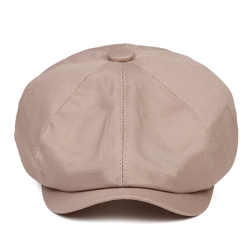 Beret Caps Cotton Spring Summer For Men Women Sun Hat Unisex Octagonal Vintage Outdoor sports