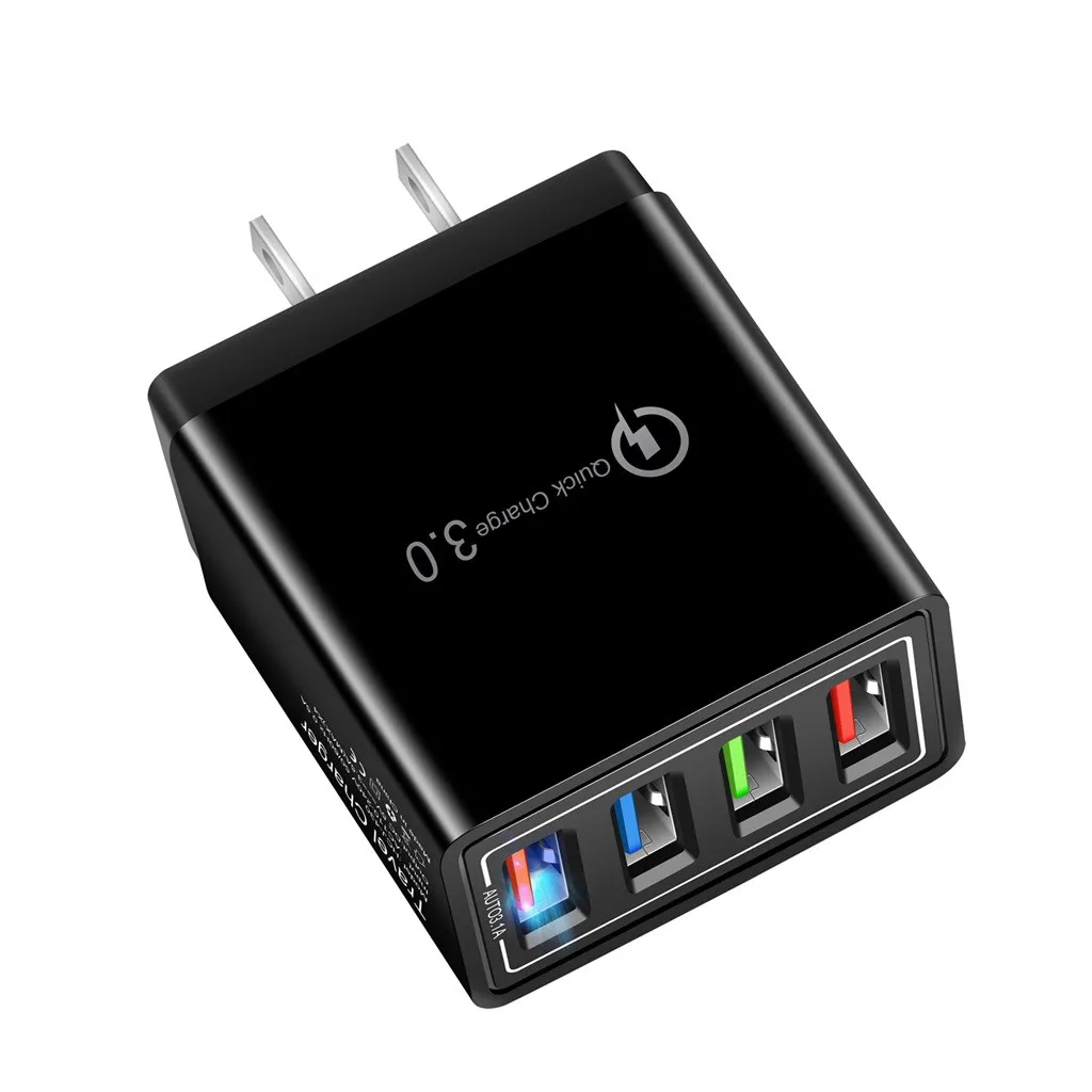 Сетевое зарядное устройство QC 3 0 usb хаб с 4 портами адаптер питания 5a вилка