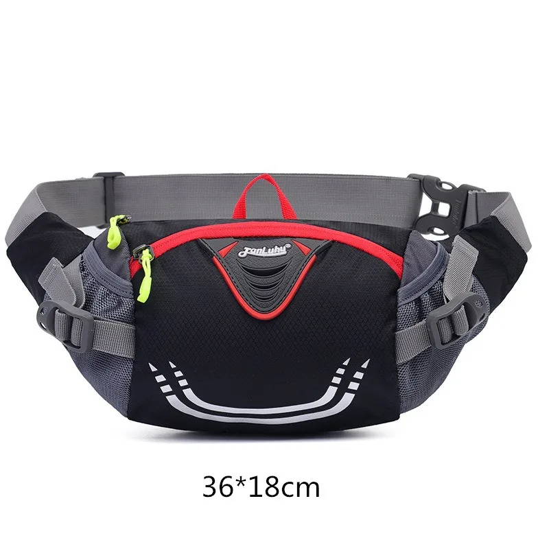 Black Running Bag Vilead, водонепроницаемая нейлоновая уличная Сумка для бега, унисекс, Спортивная, фитнес, поясная сумка, портативный держатель для мобильного телефона, карт, сумка, рюкзак для путешествий - Цвет: Black Running Bag