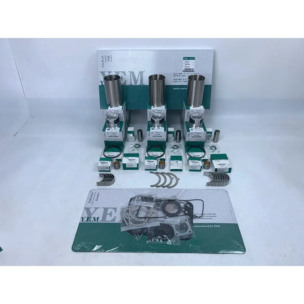

New Aftermaket Engine Part 3TNE66 Repair Kit With Piston Rings Liner Cylinder Gaskets Bearings For Yanmar