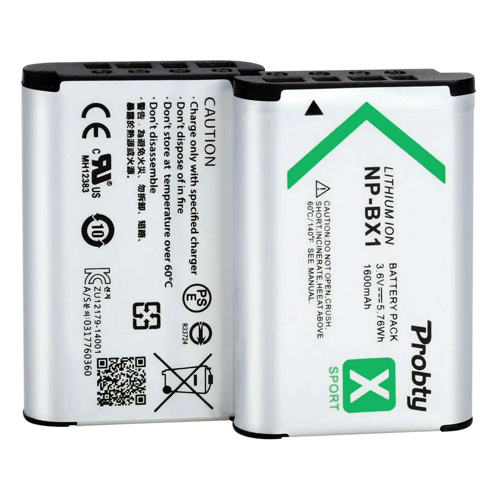 PROBTY 2 шт. NP-BX1 NP BX1 Батарейки+ ЖК-дисплей Зарядное устройство для sony DSC-RX100 DSC-WX500 Характеристическая вязкость полимера RX10 II HX300 WX300 HDR-AS15 CX240E MV1 AS30V