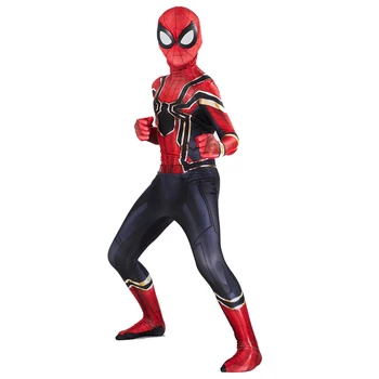 

New Spider Man Far From Home Cosplay Costume Zentai Spiderman Superhero Bodysuit Spandex Suit for Adult/ Kids Custom Made