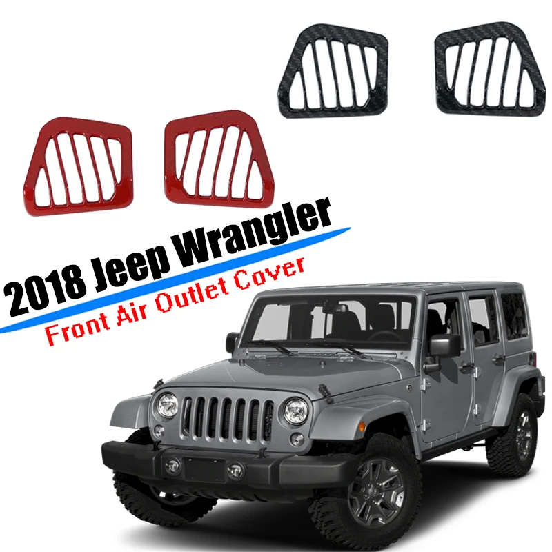 Fit for 2019 2020 Jeep Wrangler JL Side Front Air Conditioner Vent Outlet Cover Trim ABS Carbon Fiber Car Styling accessories | Автомобили