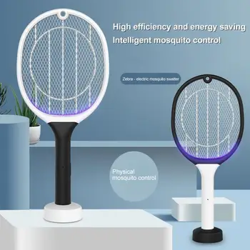 

Killer Lamp 2 In 1 Electric Mosquito Swatter Fly Summer Cordless Pest Control Bug Zapper Indoor Outdoor Racket USB Rechargeable
