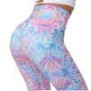 Fitness Yoga Leggings Sexy Outdoor Sport Leggings Female Ankle-length Pants Print High Waist Hip Push Up Running Women 1