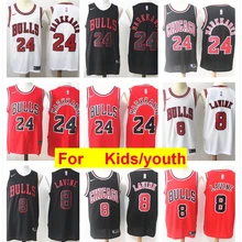 Чикаго Зак Лавин Лори маркканен баскетбольные майки для детей красный белый черный