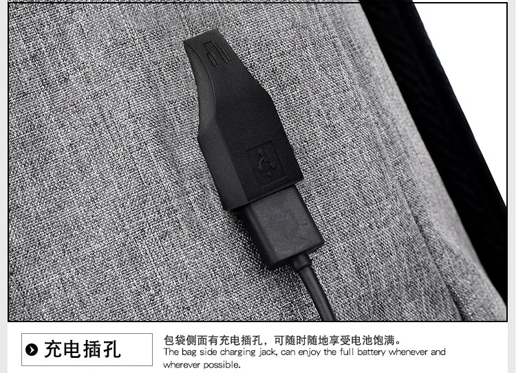 USB интерфейс перезаряжаемый 2019 Новый стиль Мужская сумка рюкзак первоклассника школьная сумка большой емкости Повседневная умная Bac