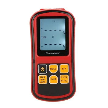 Online Dual-channel Temperature Instrument Diagnostic-tool Tester For K/J/T/E/R/S/N Thermocouple
