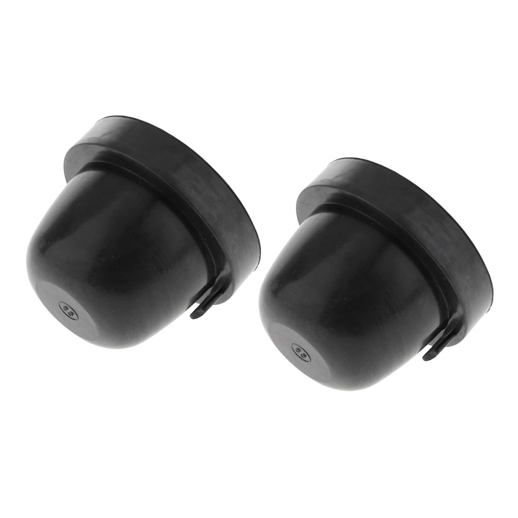 2X Universal Rubber Housing Seal Cap Dust Cover Car LED Headlight 65X55mm