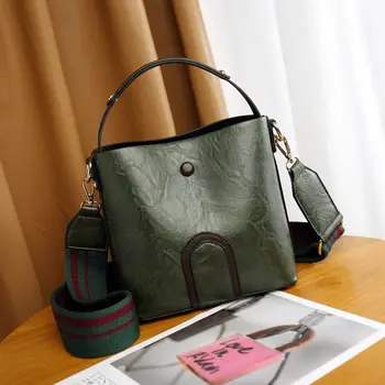 

Multi layer bucket bag for women 2020 new fashionable and atmospheric hand-held Single Shoulder Messenger purses and handbags